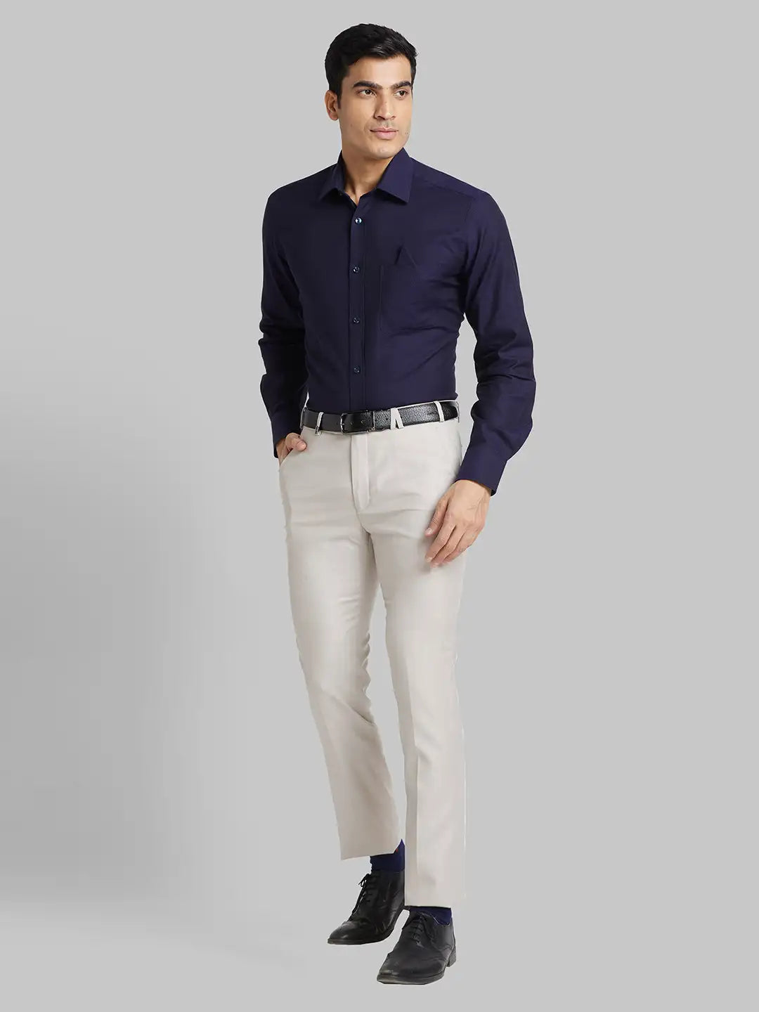 Men Yellow Luxus Fit Solid  Cotton Full Sleeve Regular Collar Shirts