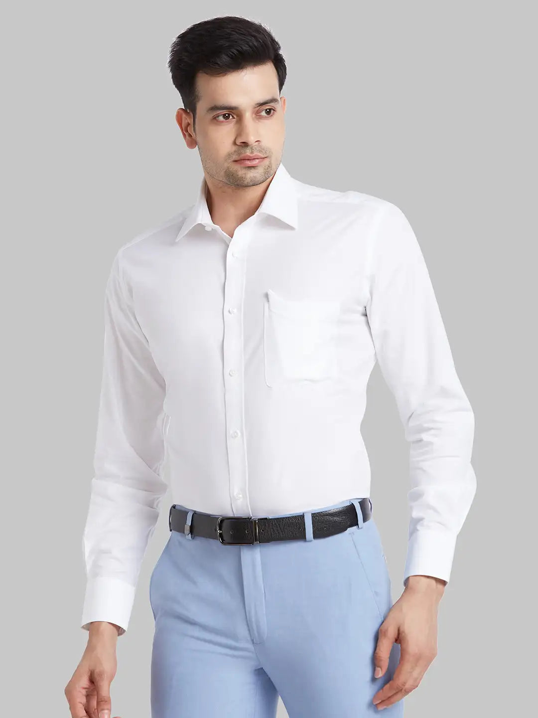 Men Violet Regular Fit Stripe  Cotton Full Sleeve Ainsley Collar Shirts