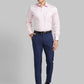 Park Avenue Men Red Structure Regular Fit Cotton Full Sleeve Ainsley Collar Shirt