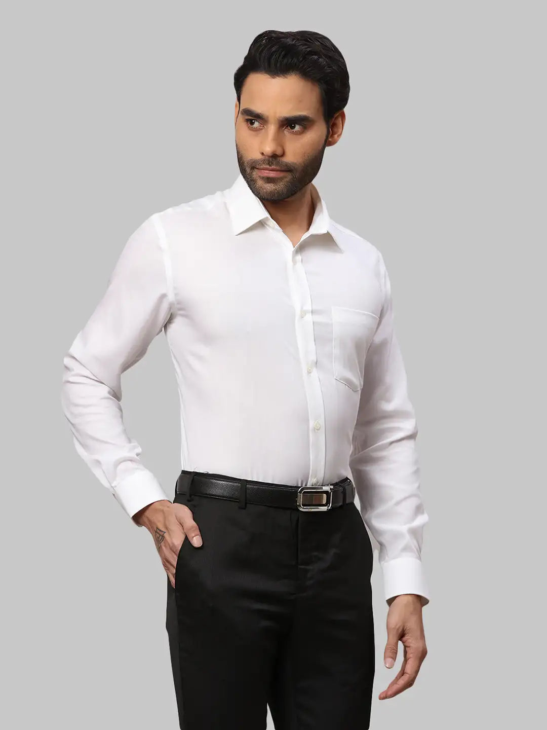 Men Slim Fit Black Trouser