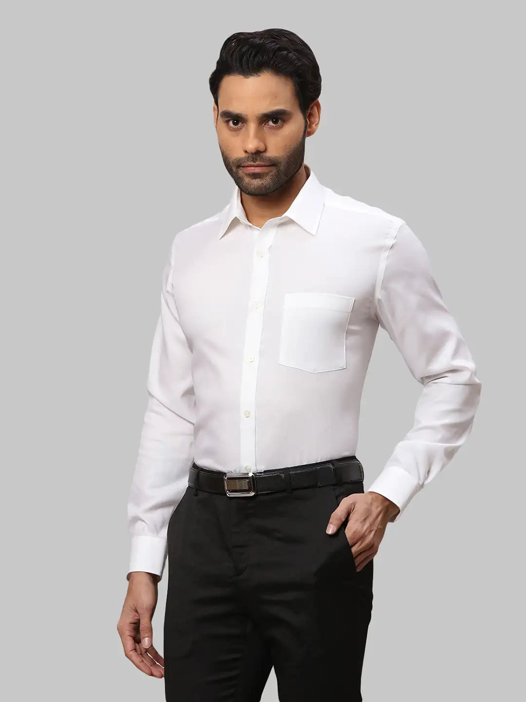 Men Slim Fit Black Trouser