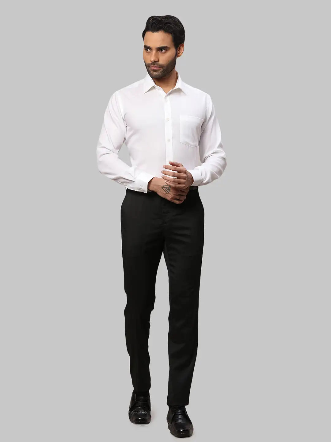 Men Slim Fit Black Trouser