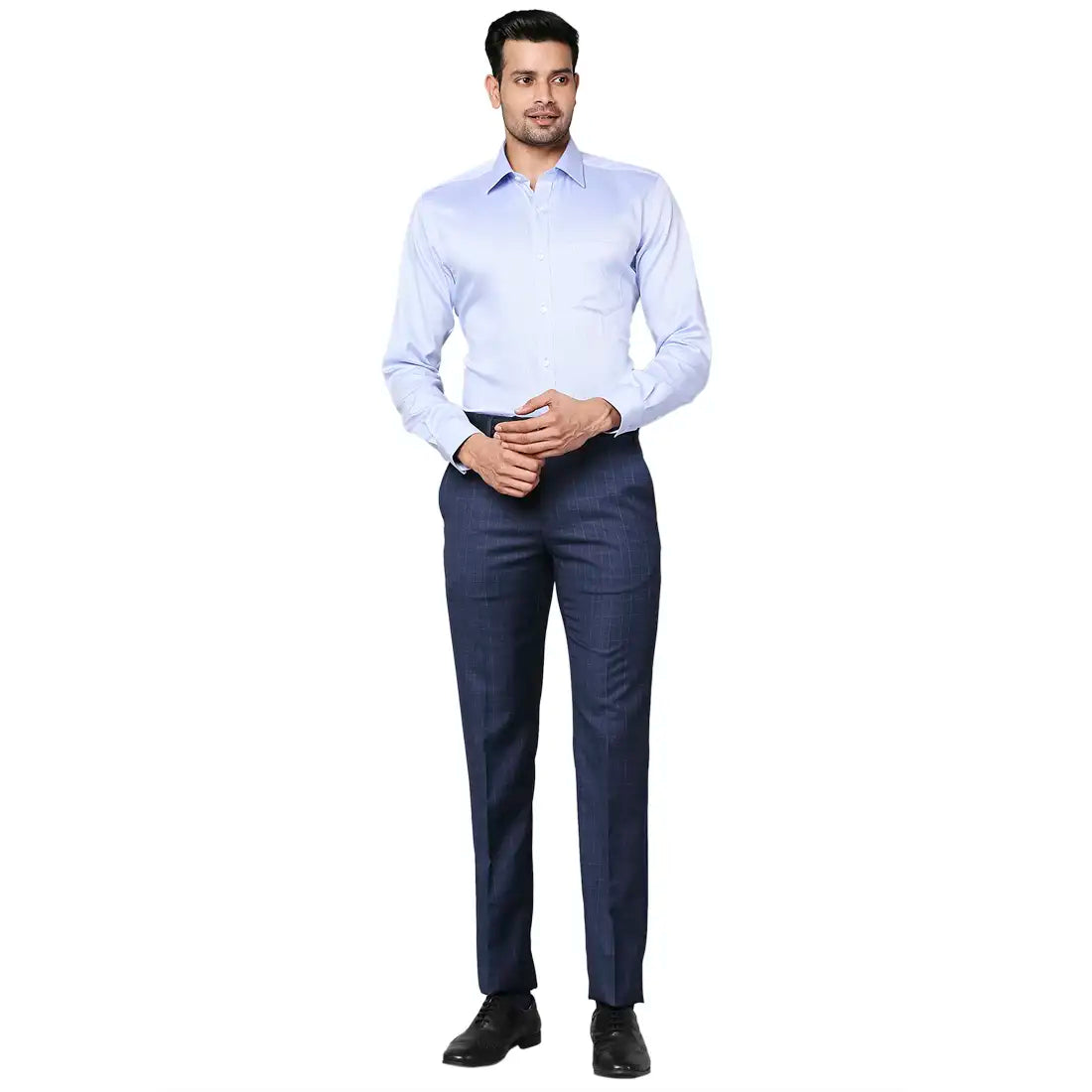 Men Regular fit Medium Blue Shirt