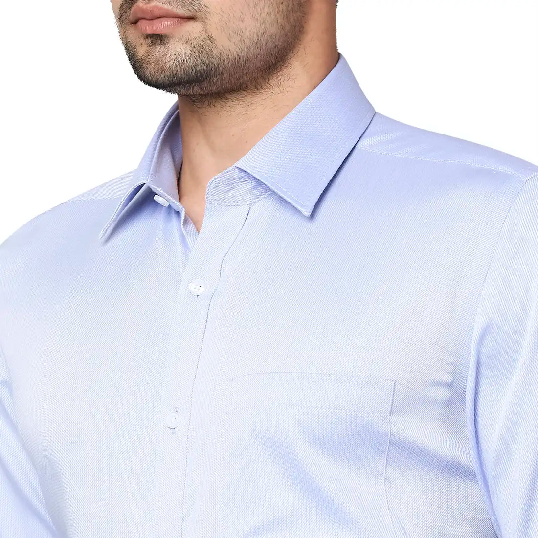 Men Regular fit Medium Blue Shirt