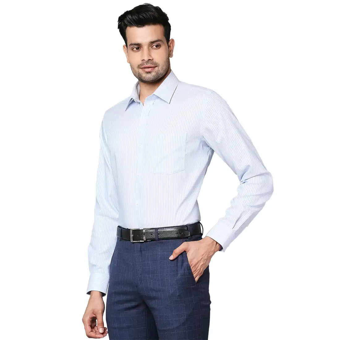 Men Regular fit Medium Violet Shirt