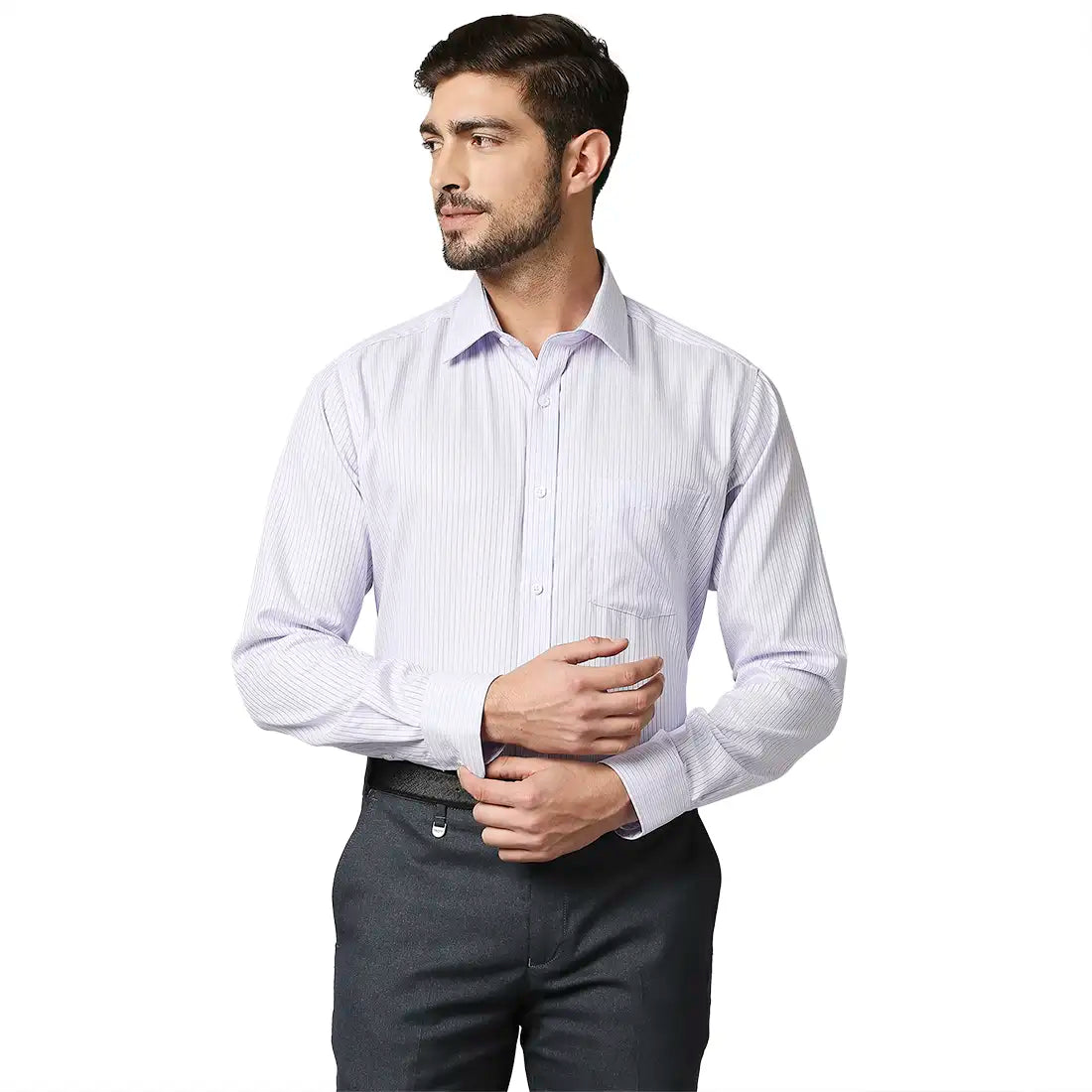 Men Regular fit Medium Blue Shirt