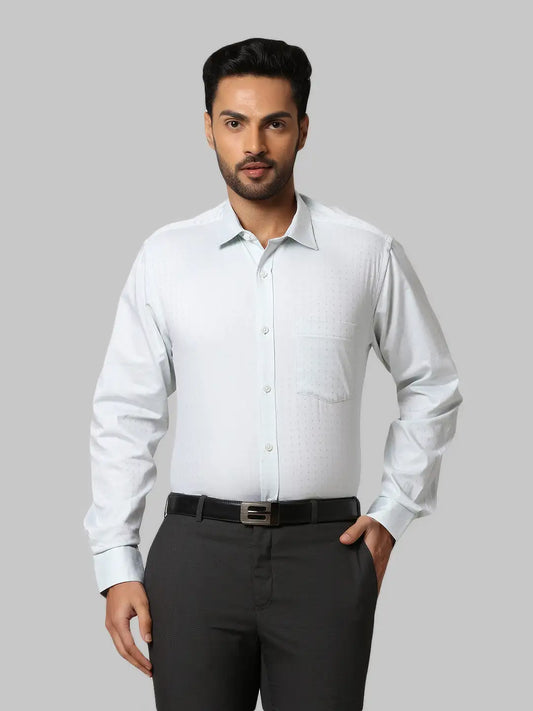 Men Slim Fit White Shirt