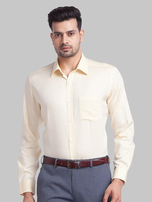 Men Regular Fit Fawn Shirt