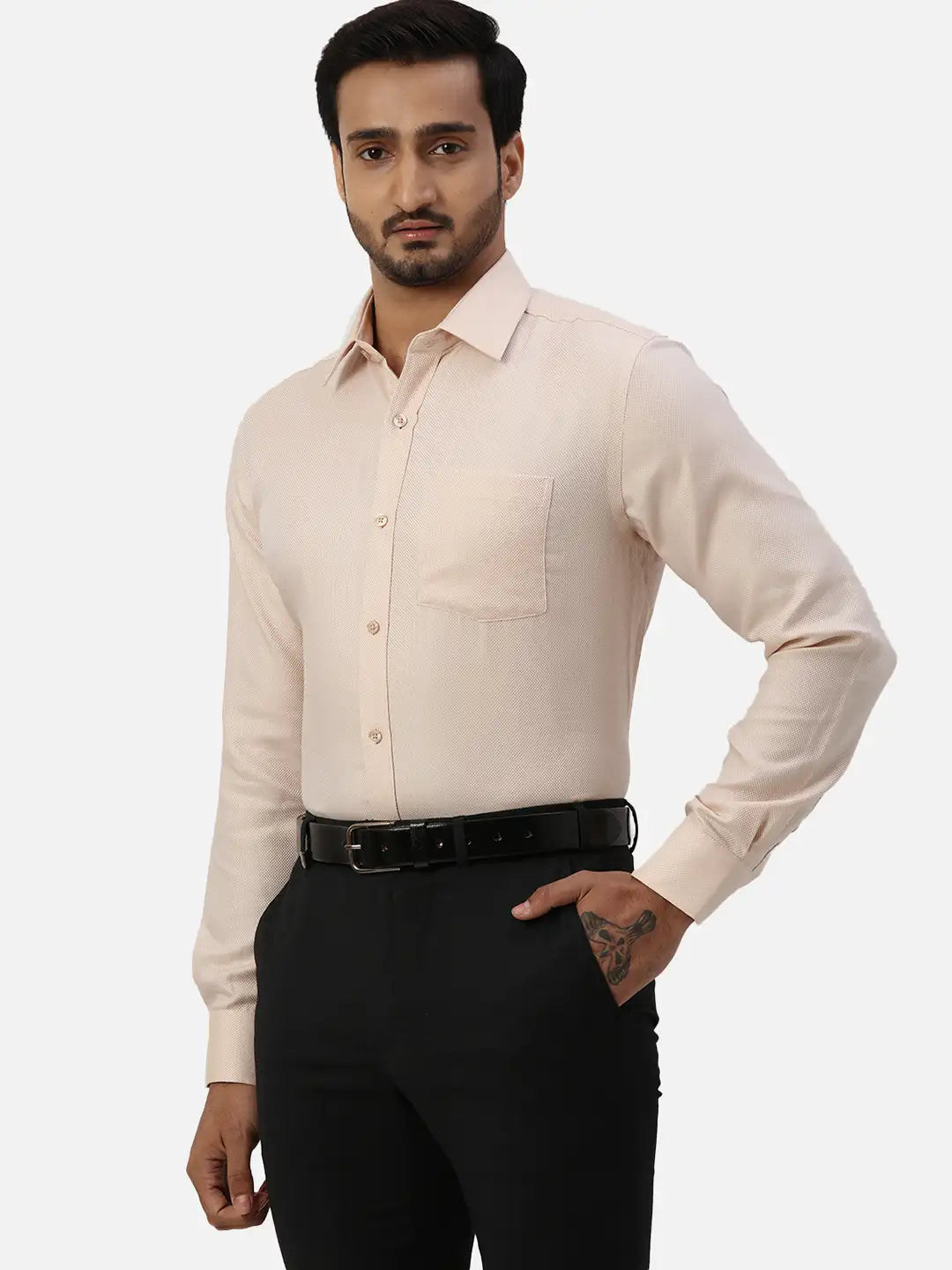 Men Regular Fit Green Shirt