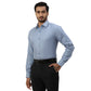 Men Violet Regular Fit Structure Cotton Full Sleeve Shirts