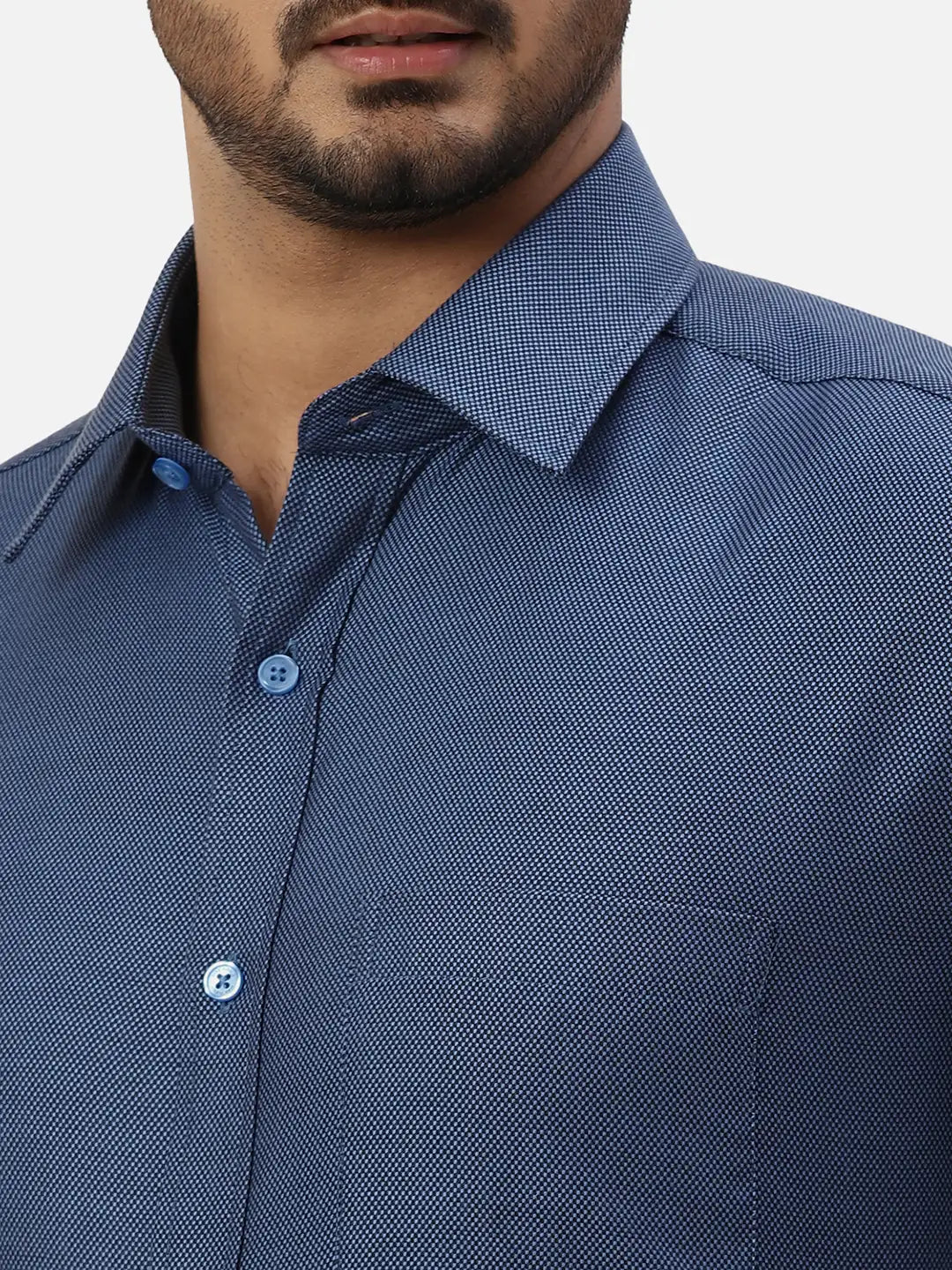 Men Contemporary Fit Green Shirt