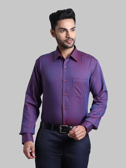 Men Regular Fit  Blue Shirt