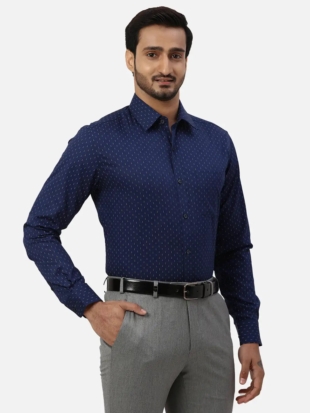 Men Regular Fit Black Shirt