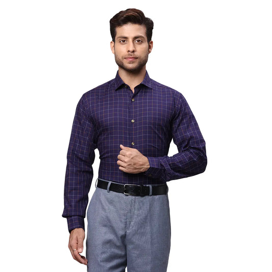 Men Regular Fit Blue Shirt