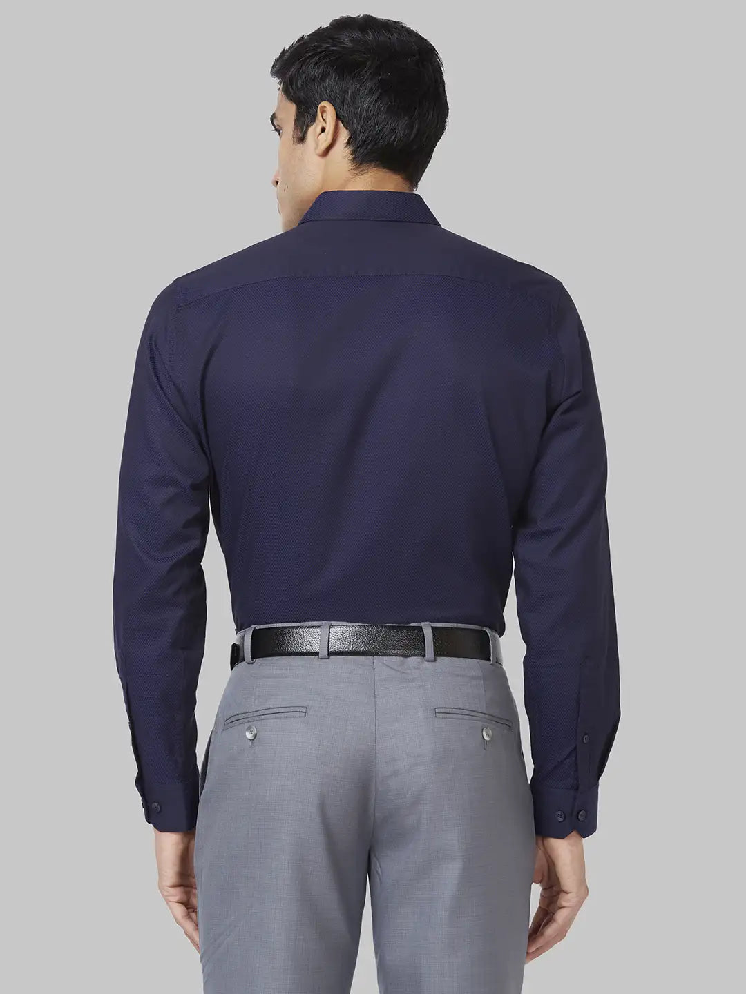 Men Regular Fit Grey Shirt