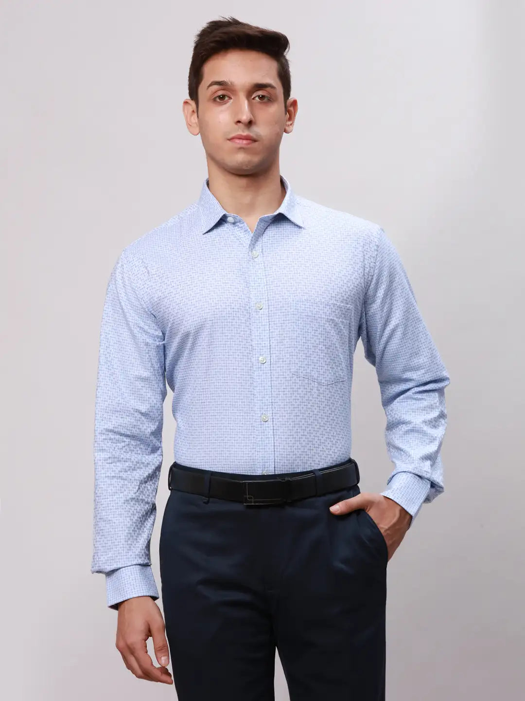 Men Red Regular Fit Print Cotton Full Sleeve Ainsley Collar Shirts