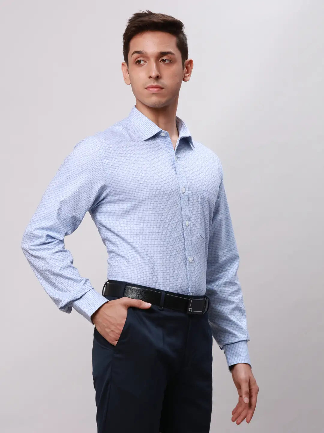 Men Red Regular Fit Print Cotton Full Sleeve Ainsley Collar Shirts