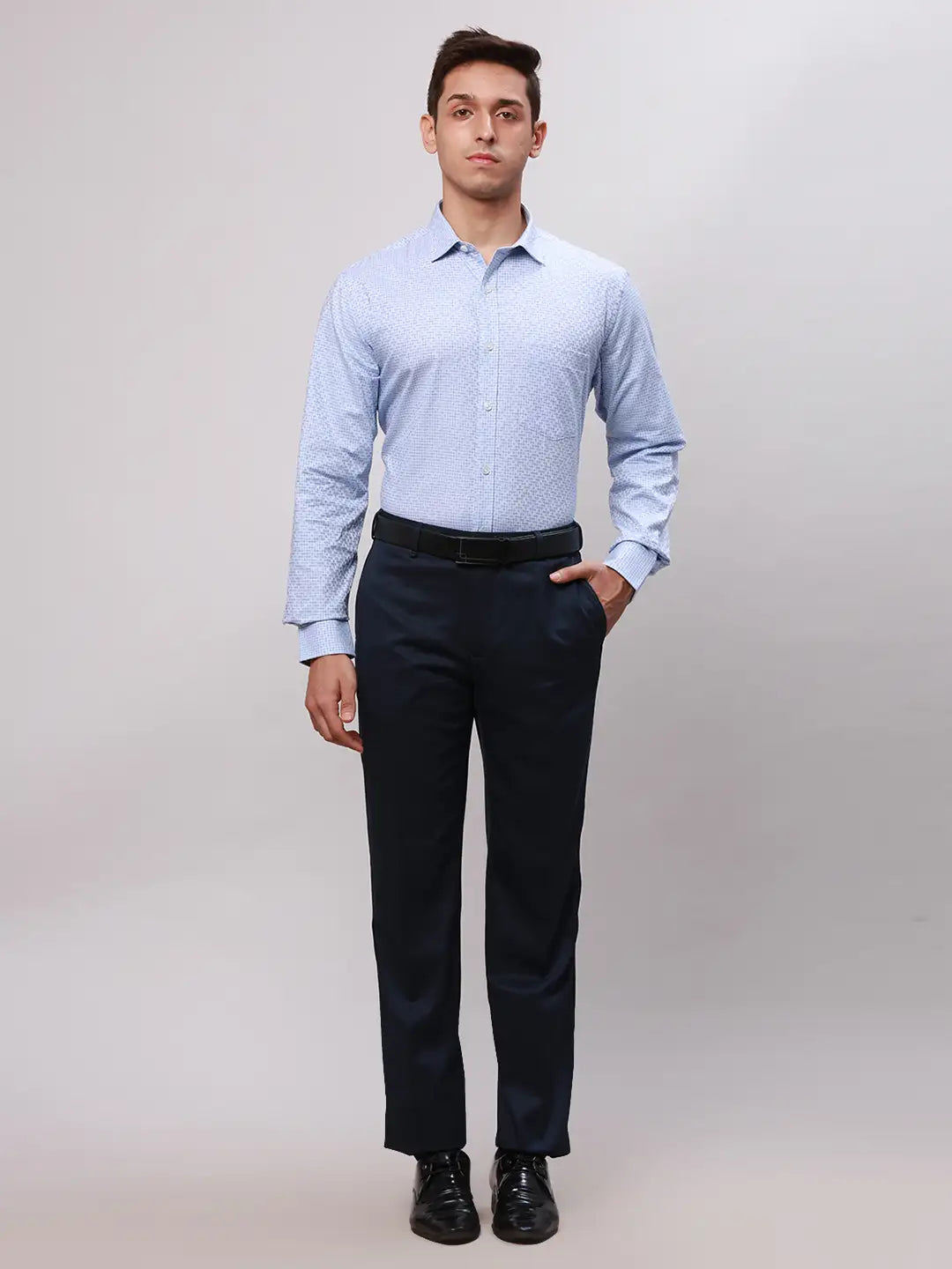 Men Red Regular Fit Print Cotton Full Sleeve Ainsley Collar Shirts