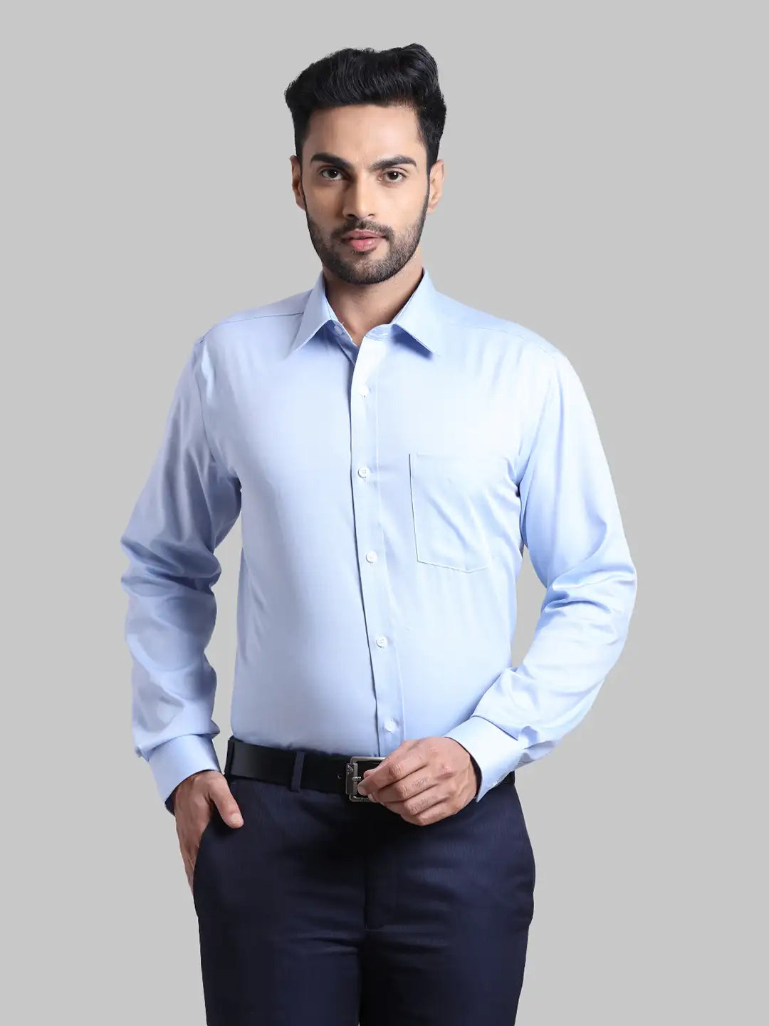 Men Regular Fit  Blue Shirt
