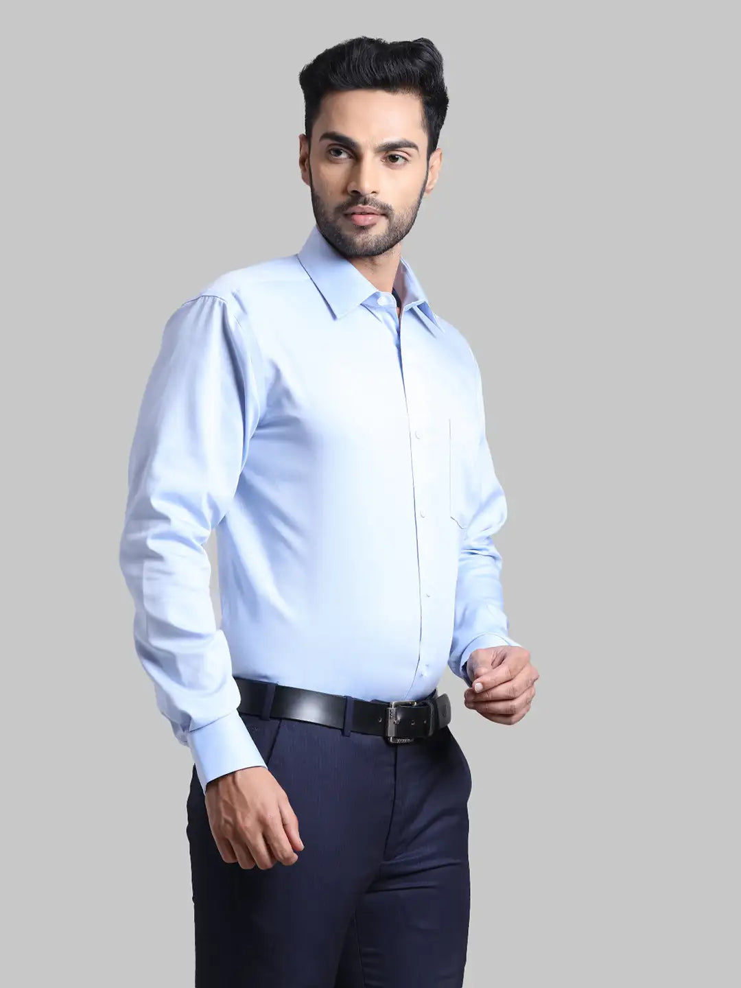 Men Regular Fit  Blue Shirt