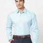 Park Avenue Men Blue Solid Regular Fit Cotton Full Sleeve Ainsley Neck Shirt