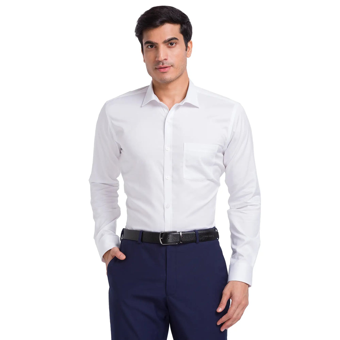 Men Regular Fit Light Orange Shirt