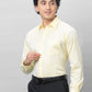 Park Avenue Men Yellow Checks Regular Fit Cotton Full Sleeve Ainsley Collar Shirt