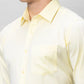 Park Avenue Men Yellow Checks Regular Fit Cotton Full Sleeve Ainsley Collar Shirt