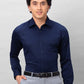 Park Avenue Men Green Solid Regular Fit Cotton Full Sleeve Ainsley Neck Shirt