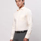 Park Avenue Men Yellow Structure Regular Fit Cotton Full Sleeve Ainsley Neck Shirt