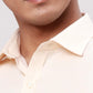 Park Avenue Men Yellow Structure Regular Fit Cotton Full Sleeve Ainsley Neck Shirt