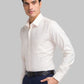 Park Avenue Men Red Structure Regular Fit Cotton Full Sleeve Shirts