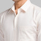 Park Avenue Men Red Structure Regular Fit Cotton Full Sleeve Shirts