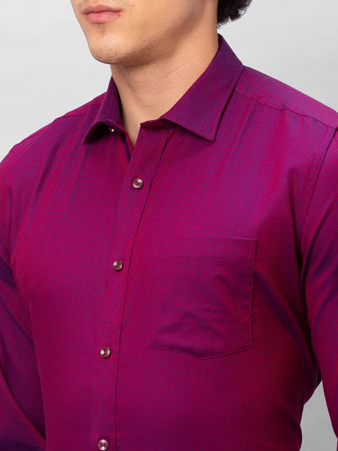 Park Avenue Men Blue Stripe Regular Fit Cotton Full Sleeve Ainsley Collar Shirt