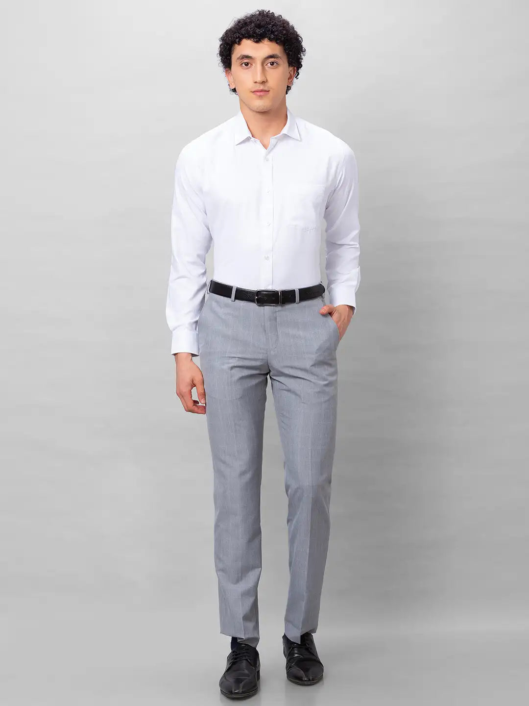 Park Avenue Men Fawn Solid Regular Fit Cotton Full Sleeve Ainsley Collar Shirt