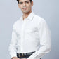 Men Black Regular Fit Structure Cotton Full Sleeve Shirts