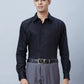 Men Red Regular Fit Structure Cotton Full Sleeve Shirts