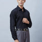 Men Red Regular Fit Structure Cotton Full Sleeve Shirts