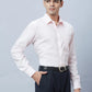 Men Violet Regular Fit Structure Cotton Full Sleeve Shirts