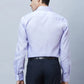 Men White Regular Fit Structure Cotton Full Sleeve Shirts