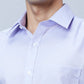Men White Regular Fit Structure Cotton Full Sleeve Shirts