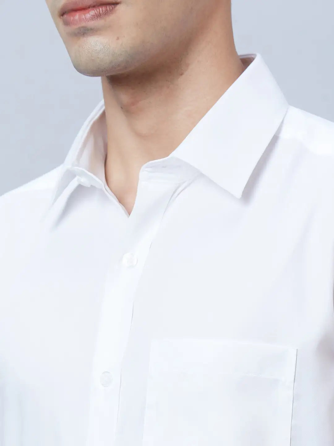 Men Blue Regular Fit Structure Cotton Full Sleeve Shirts