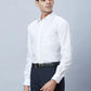 Men Blue Regular Fit Structure Cotton Full Sleeve Shirts