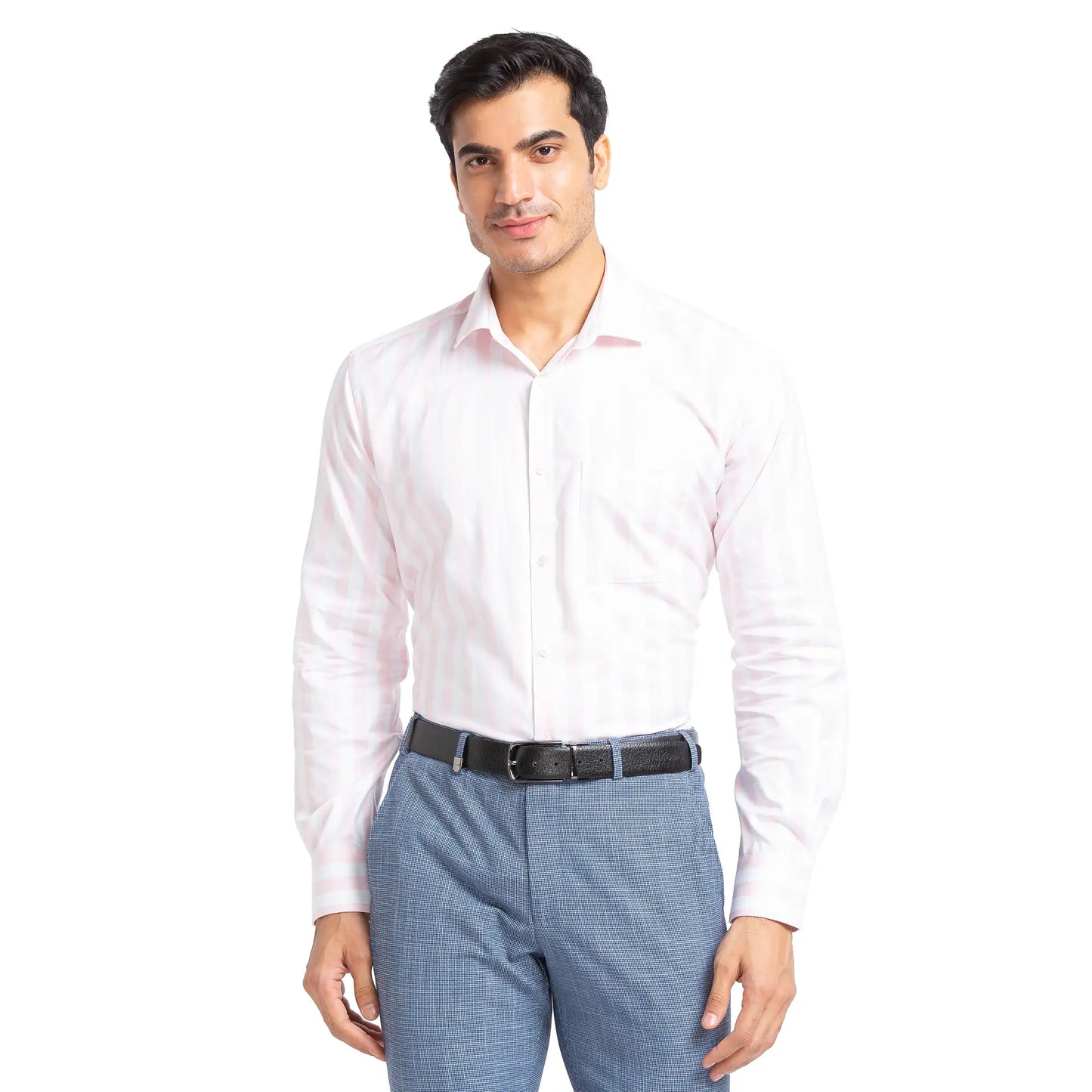 Men Regular Fit Light Blue Shirt
