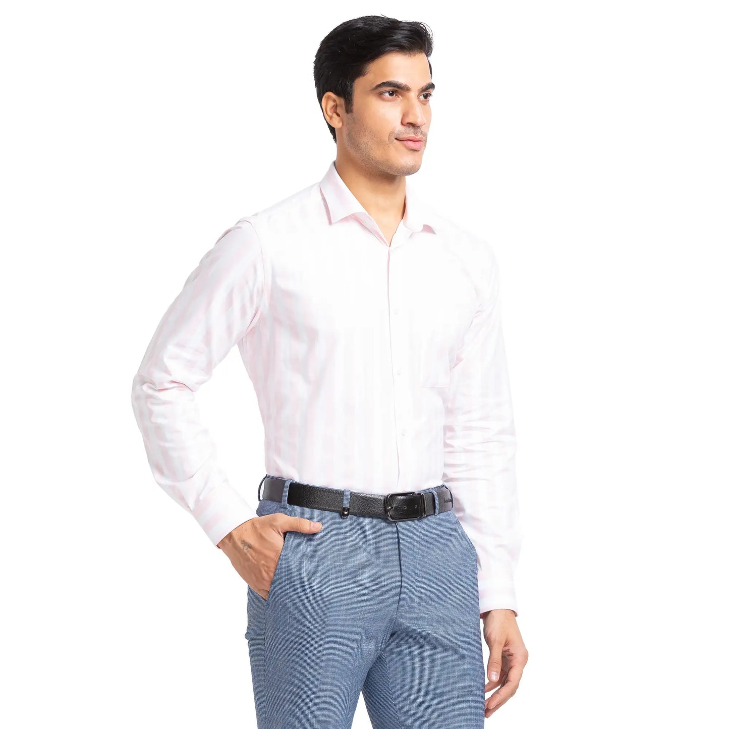 Men Regular Fit Light Blue Shirt
