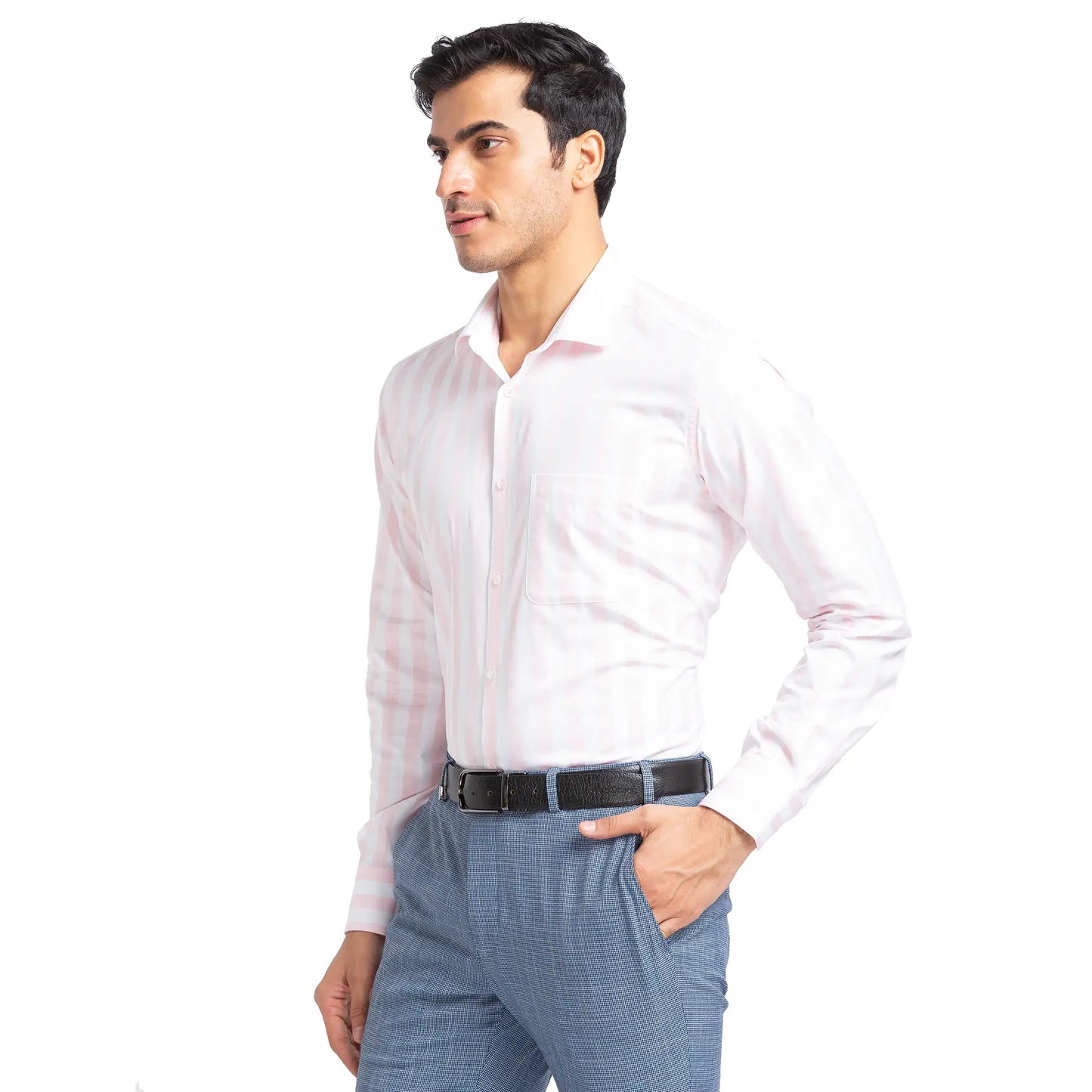 Men Regular Fit Light Blue Shirt