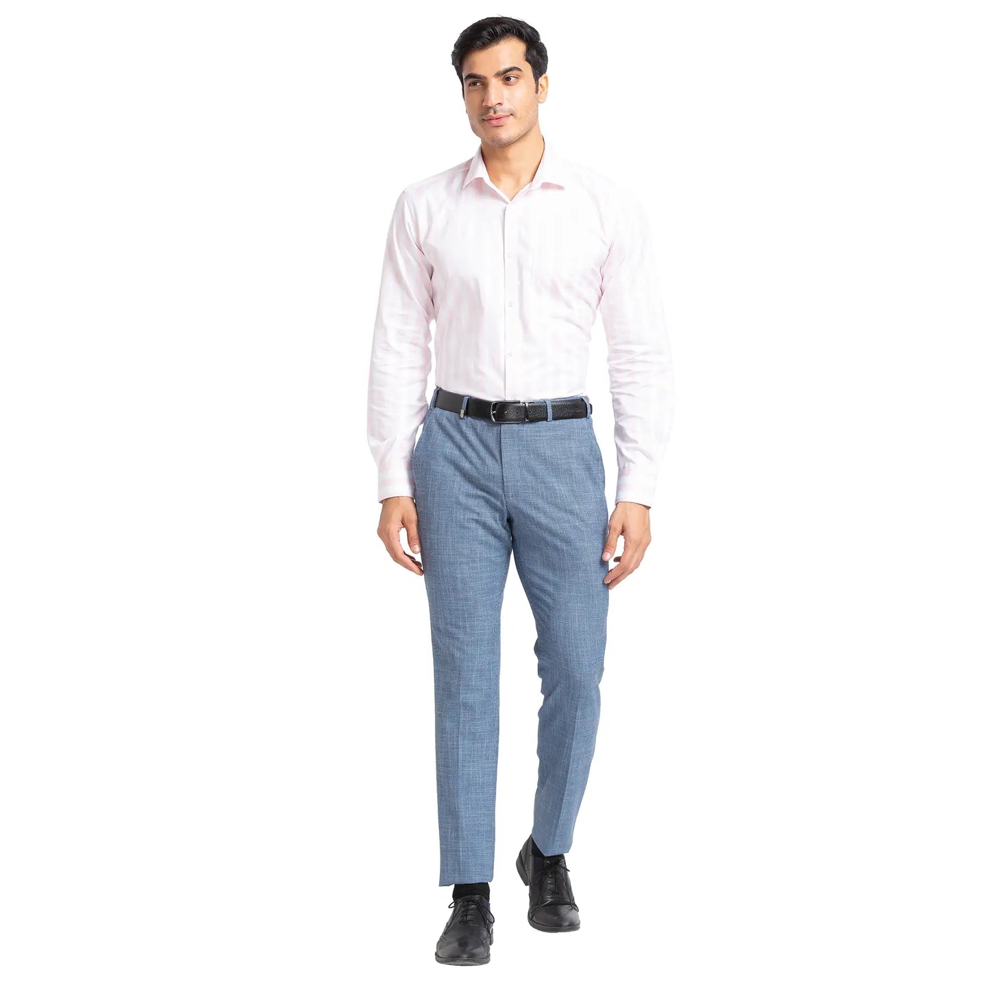 Men Regular Fit Light Blue Shirt