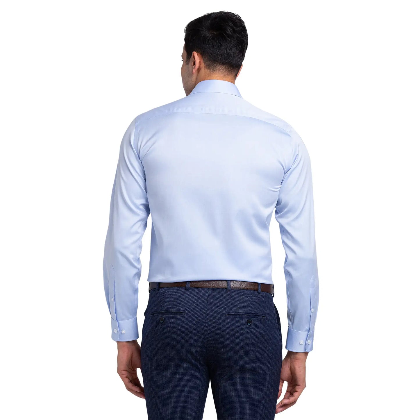 Park Avenue Men Yellow Structure Regular Fit Cotton Full Sleeve Ainsley Neck Shirt