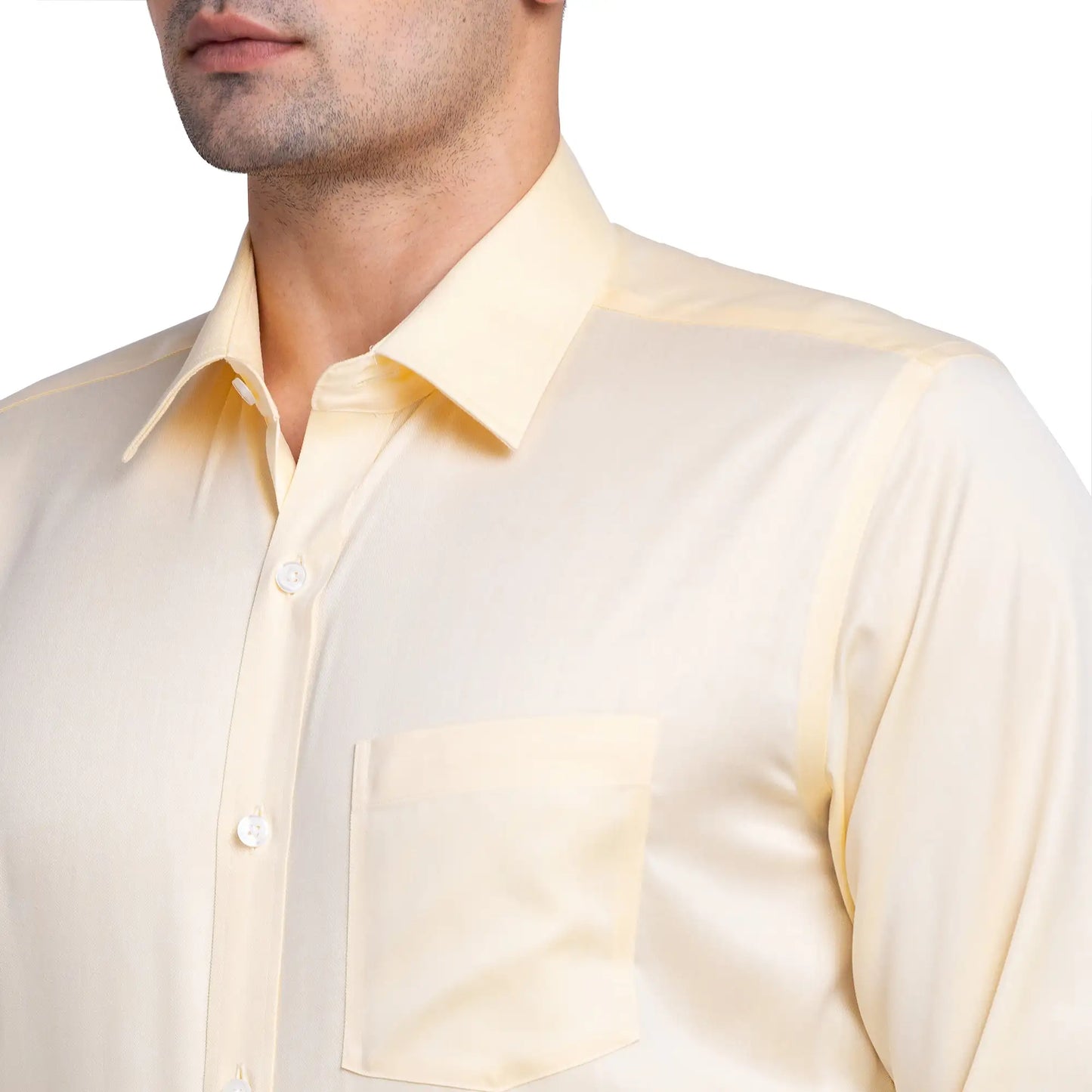 Park Avenue Men Brown Structure Regular Fit Cotton Full Sleeve Ainsley Neck Shirt