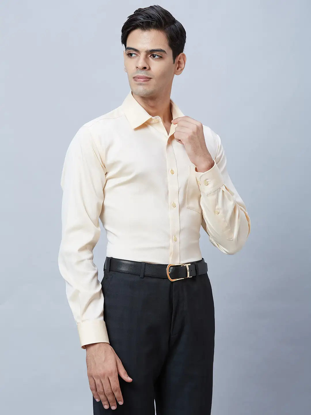 Men Regular Fit Black Shirt